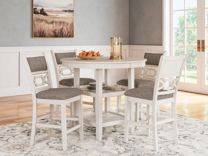 Signature Design by Ashley - Erinberg Drm Counter Table (Set of 5) in Antique White - D423-223 veiw 2