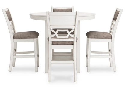 Signature Design by Ashley - Erinberg Drm Counter Table (Set of 5) in Antique White - D423-223 veiw 3