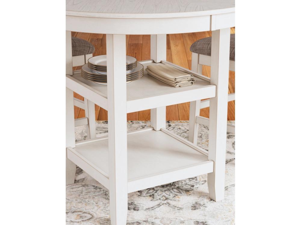 Signature Design by Ashley - Erinberg Drm Counter Table (Set of 5) in Antique White - D423-223 veiw 4