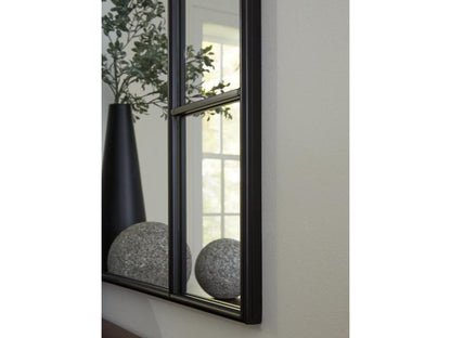 Signature Design by Ashley - Evengton Accent Mirror in Black - A8010319 veiw 4