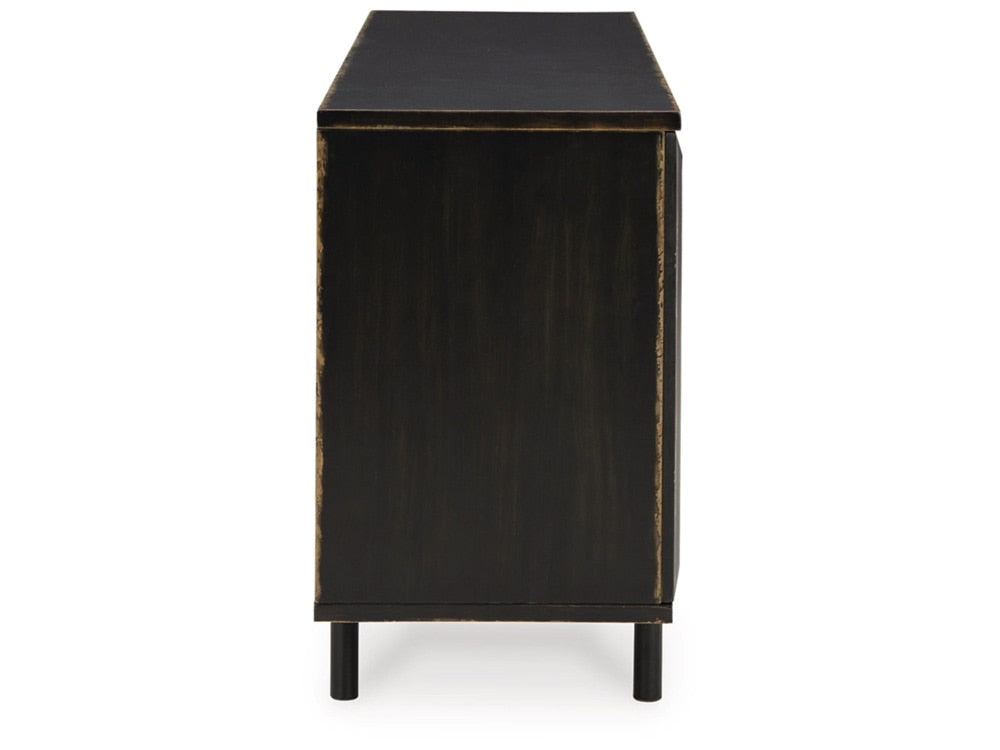 Signature Design by Ashley - Fair Ridge Accent Cabinet in Distressed Black - A4000573 veiw 4