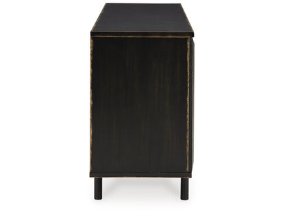 Signature Design by Ashley - Fair Ridge Accent Cabinet in Distressed Black - A4000573 veiw 4