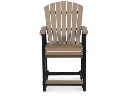 Signature Design by Ashley - Fairen Trail Outdoor Barstool (Set of 2) in Black/Driftwood - P211-124 veiw 1