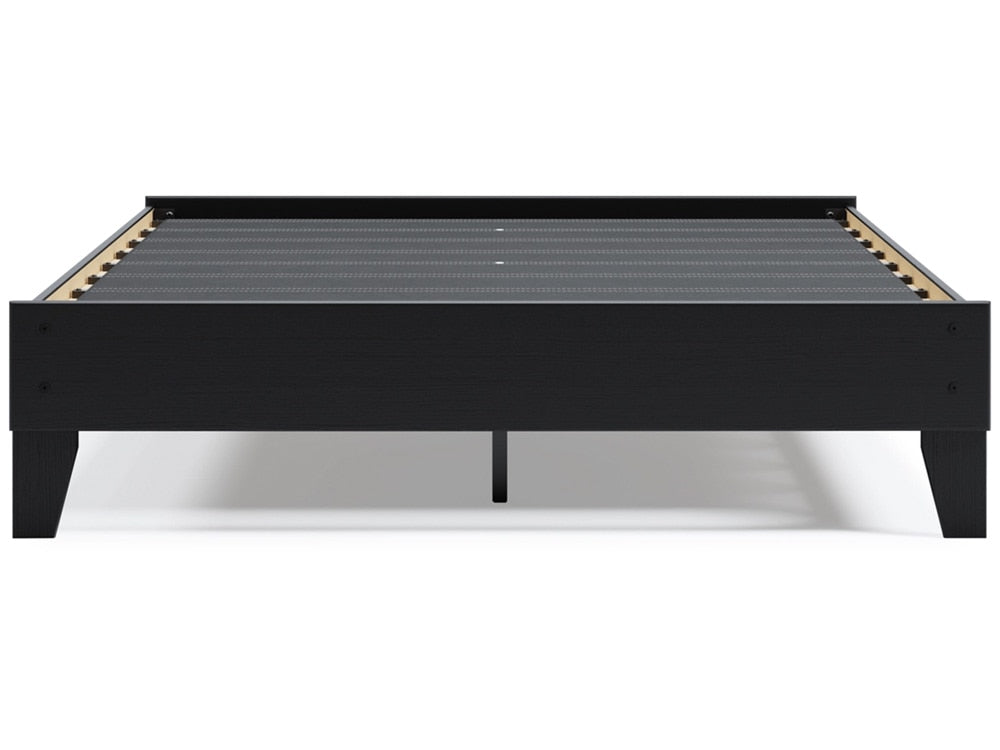 Signature Design by Ashley - Flannia Queen Platform Bed in Black/Brown - EB3392-113 veiw 4