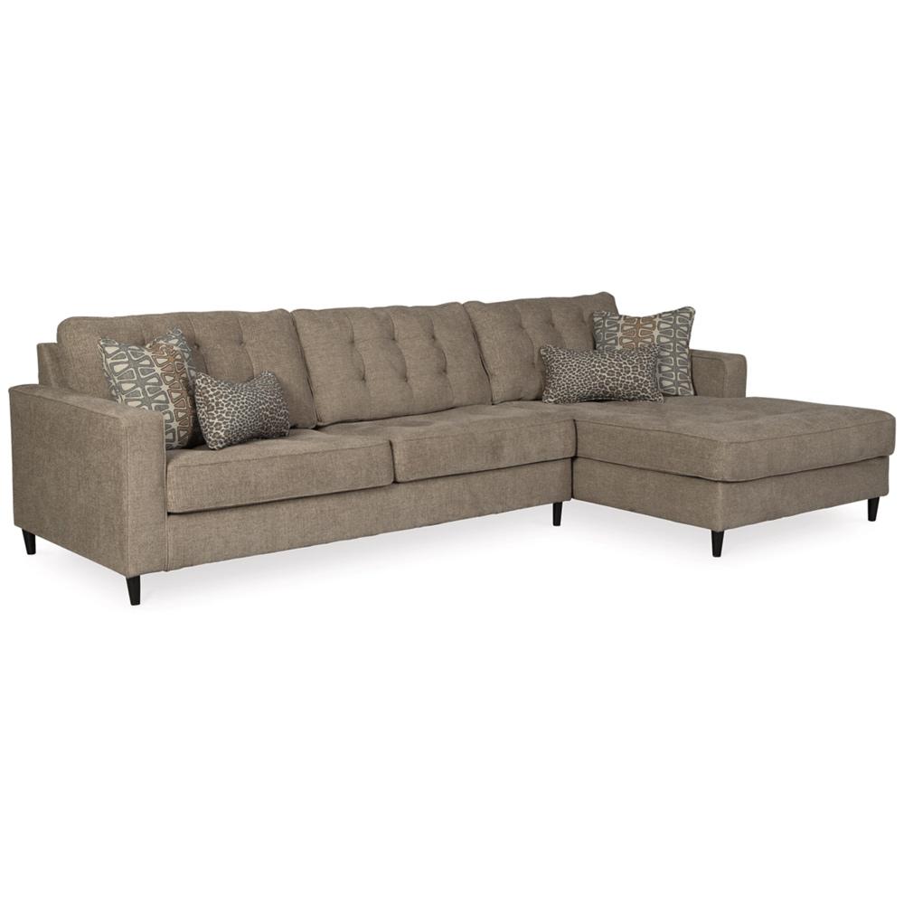 Signature Design by Ashley - Flintshire 2 Piece Sectional With Chaise in Auburn veiw 1