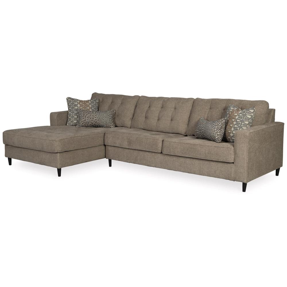 Signature Design by Ashley - Flintshire Fabric 2 Piece Sectional in Auburn veiw 1