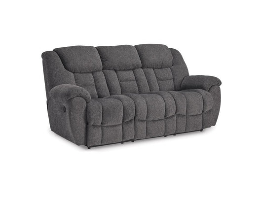 Signature Design by Ashley - Foreside Reclining Sofa in Charcoal - 3810488 veiw 1