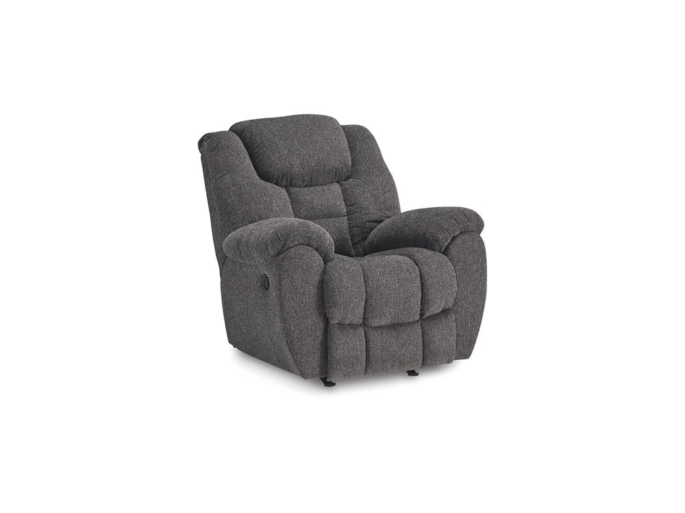 Signature Design by Ashley - Foreside Rocker Recliner in Charcoal - 3810425 veiw 1