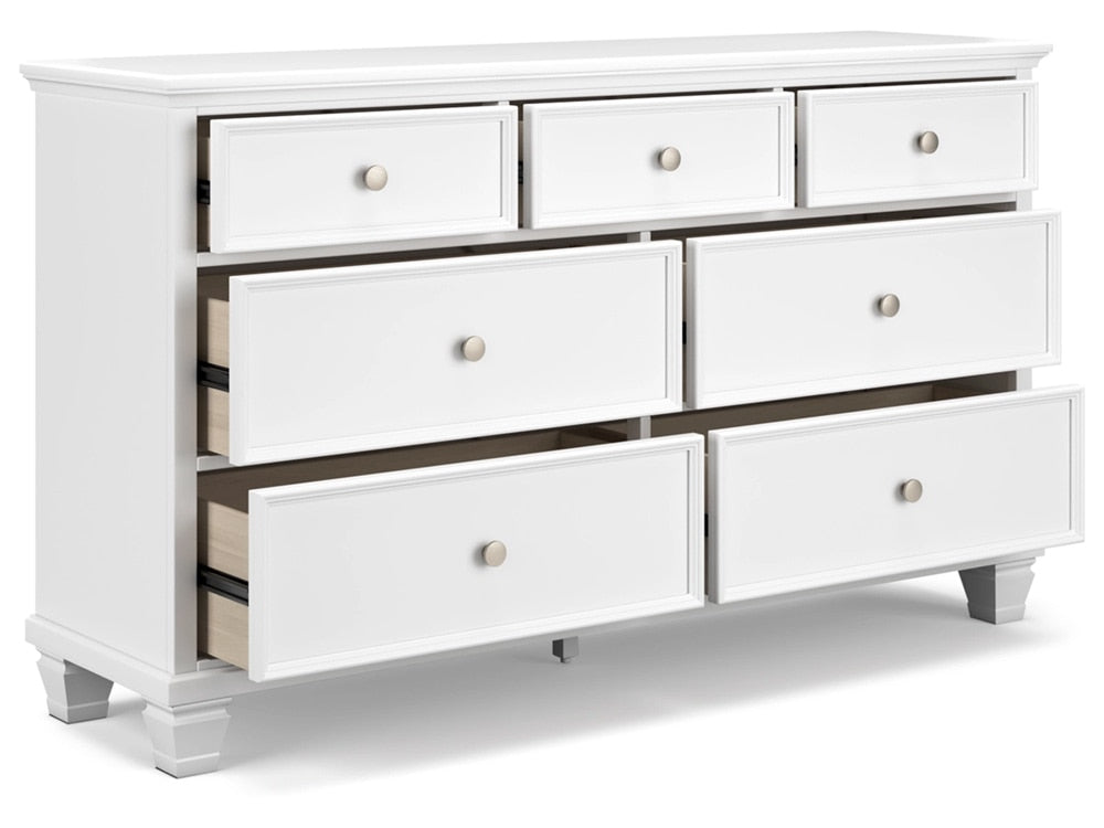 Signature Design by Ashley - Fortman Dresser in White - B680-31 veiw 3