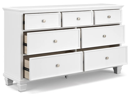 Signature Design by Ashley - Fortman Dresser in White - B680-31 veiw 3