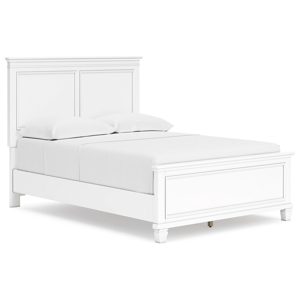 Signature Design by Ashley - Fortman Full Panel Bed in White veiw 1