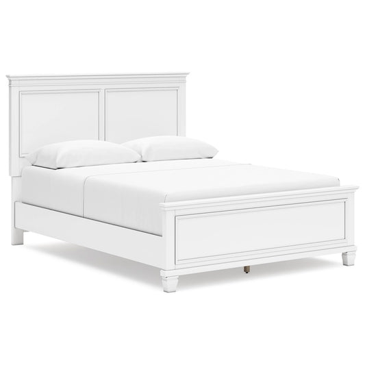 Signature Design by Ashley - Fortman Queen Panel Bed in White veiw 1
