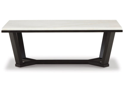 Signature Design by Ashley - Fostead Rectangular Cocktail Table in White/Espresso - T770-1 veiw 3