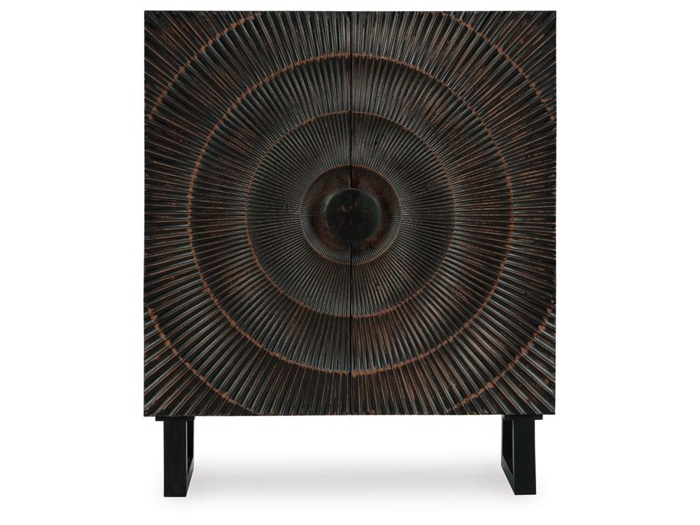 Signature Design by Ashley - Fosterman Accent Cabinet in Distressed Black - A4000660 veiw 1