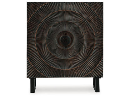 Signature Design by Ashley - Fosterman Accent Cabinet in Distressed Black - A4000660 veiw 1