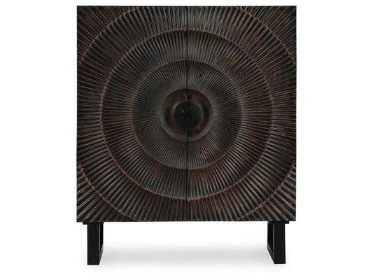 Signature Design by Ashley - Fosterman Accent Cabinet in Distressed Black - A4000660 veiw 1