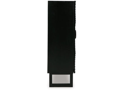 Signature Design by Ashley - Fosterman Accent Cabinet in Distressed Black - A4000660 veiw 4
