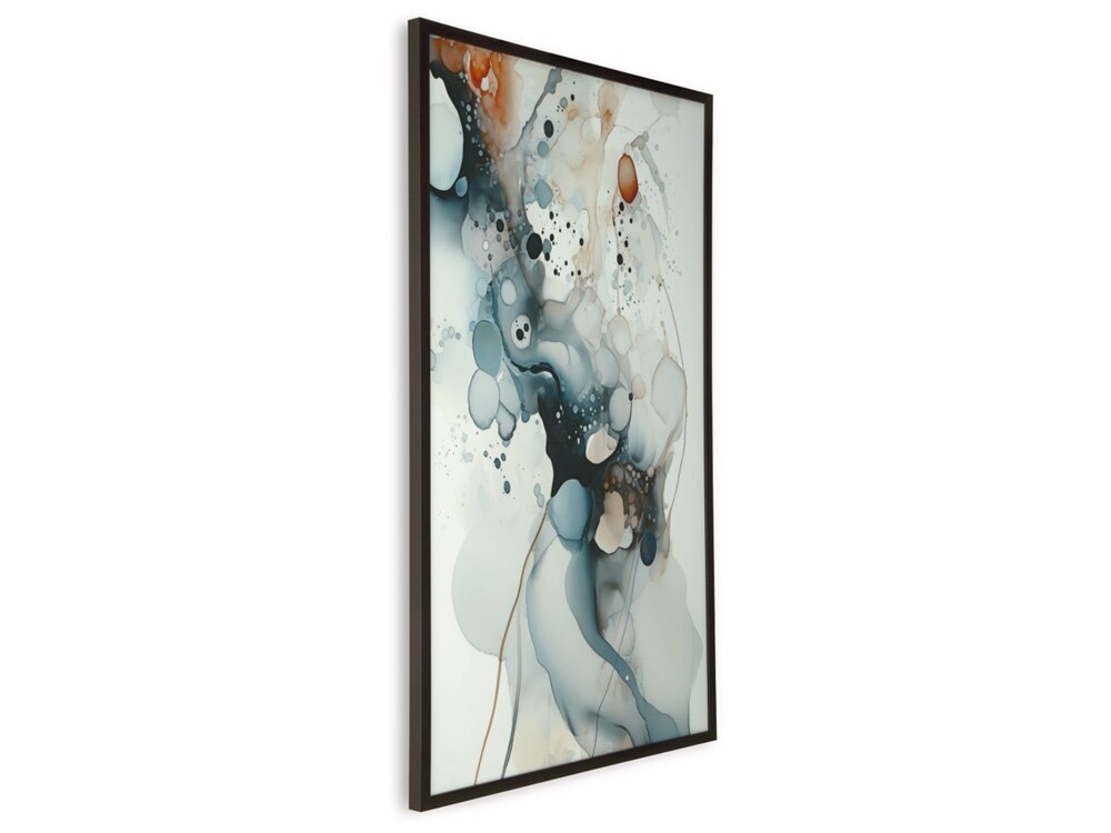 Signature Design by Ashley - Foxenburg Wall Art in Blue/Amber/White - A8000432 veiw 3