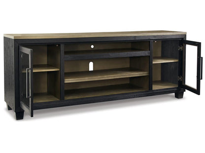 Signature Design by Ashley - Foyland Xl Tv Stand W/Fireplace Option in Black/Brown - W989-68 veiw 3