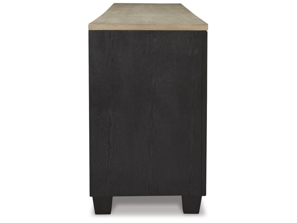 Signature Design by Ashley - Foyland Xl Tv Stand W/Fireplace Option in Black/Brown - W989-68 veiw 4