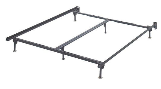 Signature Design by Ashley - Frames and Rails Q/K/Ck Bolt On Bed Frame in Black - B100-66 veiw 1