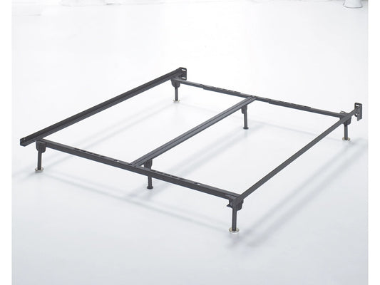 Signature Design by Ashley - Frames and Rails Q/K/Ck Bolt On Bed Frame in Black - B100-66 veiw 2