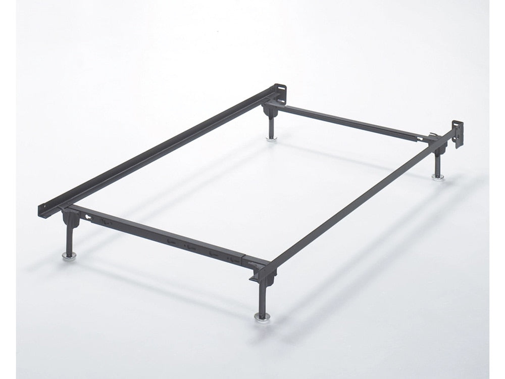 Signature Design by Ashley - Frames and Rails Twin/Full Bolt On Bed Frame in Metallic - B100-21 veiw 2