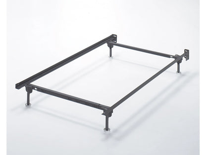 Signature Design by Ashley - Frames and Rails Twin/Full Bolt On Bed Frame in Metallic - B100-21 veiw 2