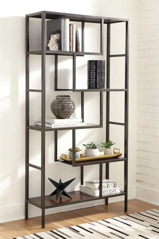 Signature Design by Ashley - Frankwell Bookcase in Brown/Black - A4000021 view 2
