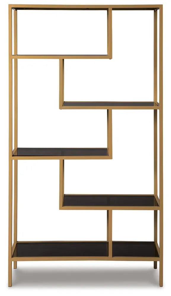 Signature Design by Ashley - Frankwell Bookcase in Gold Finish - A4000286 view 4
