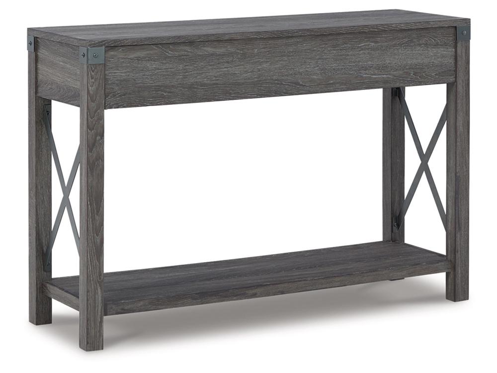 Signature Design by Ashley - Freedan Console Sofa Table in Grayish Brown - T175-4 veiw 3