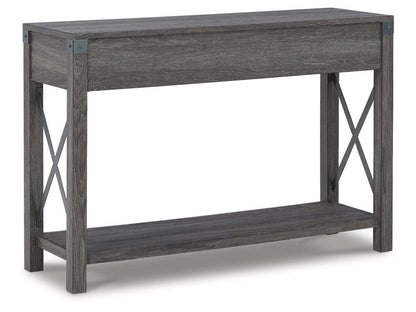 Signature Design by Ashley - Freedan Console Sofa Table in Grayish Brown - T175-4 veiw 3