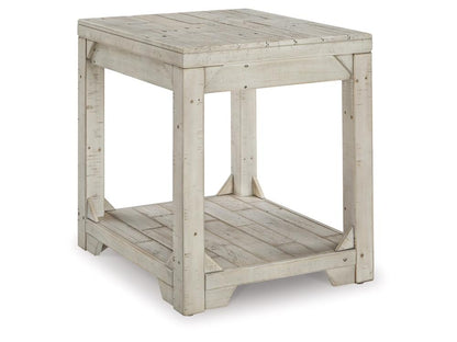 Signature Design by Ashley - Fregine Rectangular End Table in White Wash - T755-3 veiw 1