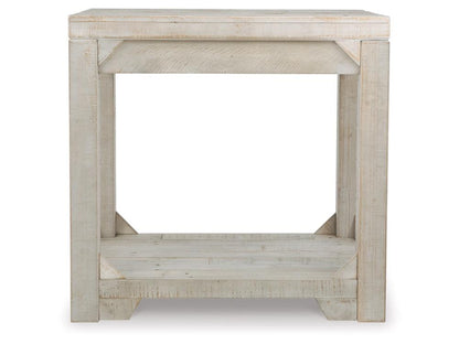 Signature Design by Ashley - Fregine Rectangular End Table in White Wash - T755-3 veiw 3