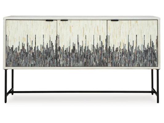 Signature Design by Ashley - Freyton Accent Cabinet in White/Gray - A4000582 veiw 1