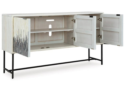 Signature Design by Ashley - Freyton Accent Cabinet in White/Gray - A4000582 veiw 3