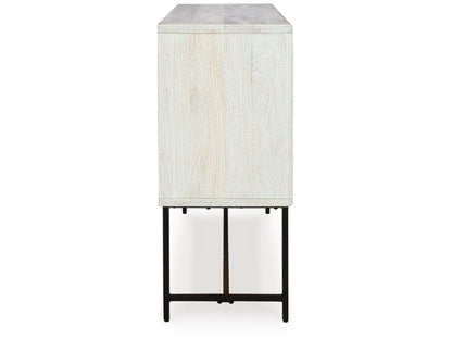 Signature Design by Ashley - Freyton Accent Cabinet in White/Gray - A4000582 veiw 4