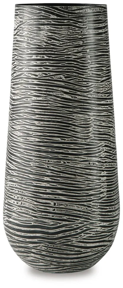 Signature Design by Ashley - Fynn Vase in Antique Gray - A2000515 view 1