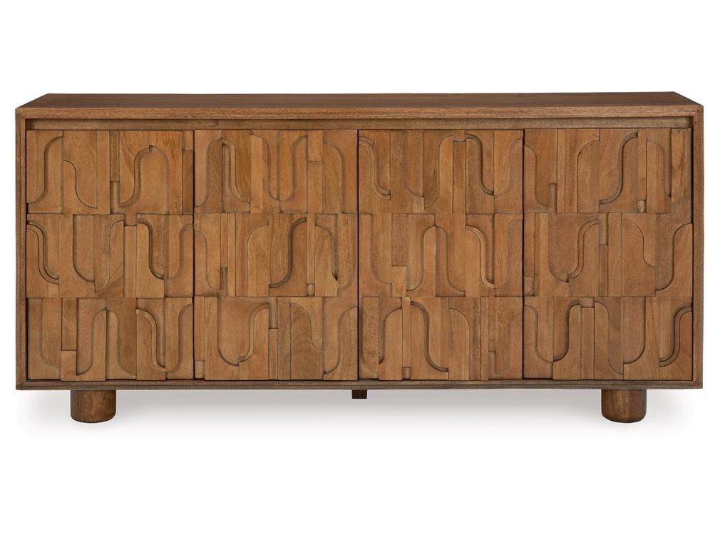 Signature Design by Ashley - Gadburg Accent Cabinet in Medium Brown - A4000583 veiw 1
