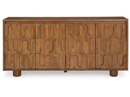Signature Design by Ashley - Gadburg Accent Cabinet in Medium Brown - A4000583 veiw 1