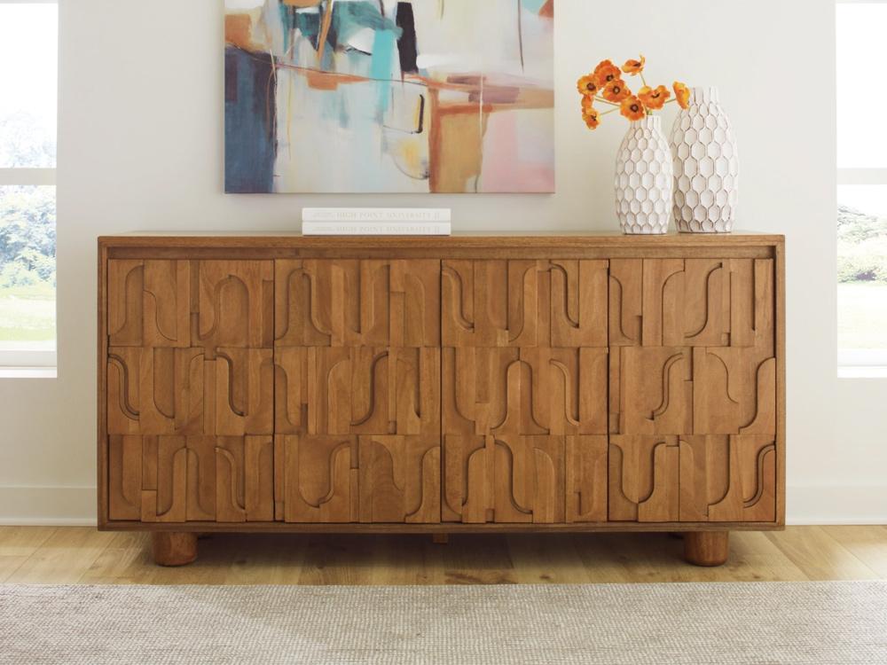 Signature Design by Ashley - Gadburg Accent Cabinet in Medium Brown - A4000583 veiw 2