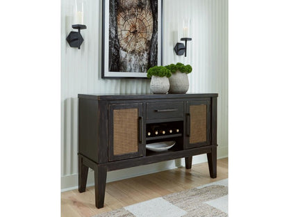 Signature Design by Ashley - Galliden Dining Room Server in Black - D841-60 veiw 2