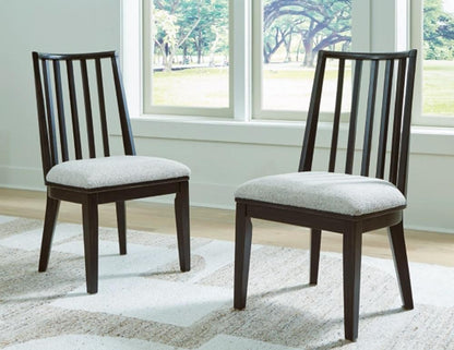 Signature Design by Ashley - Galliden Dining Table And 4 Chairs, Black veiw 3
