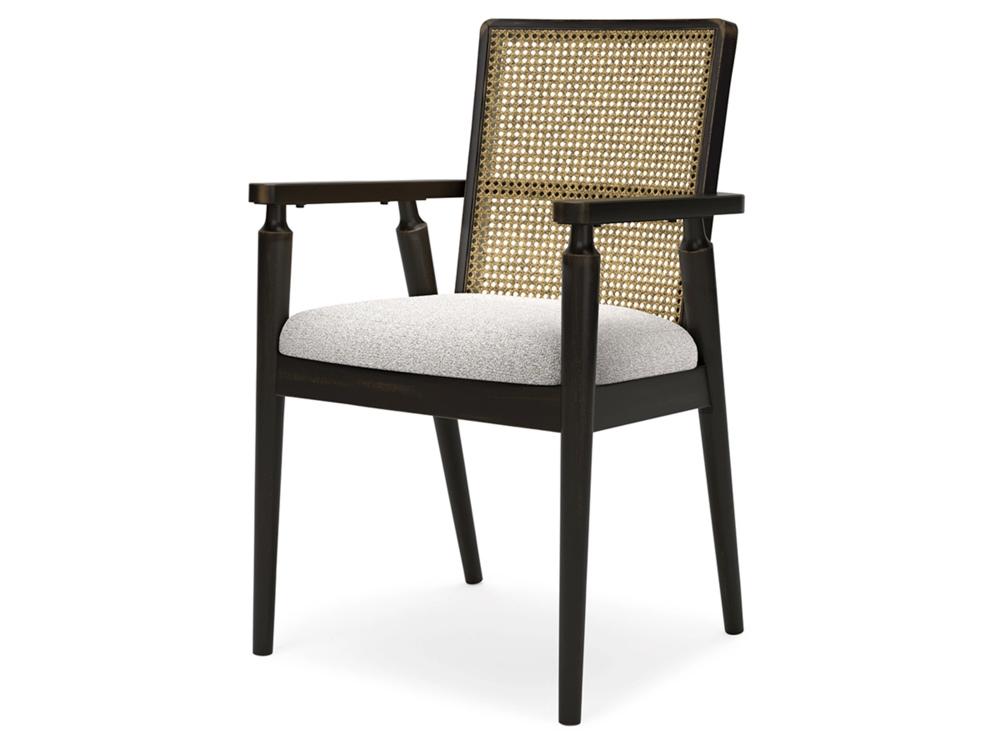 Signature Design by Ashley - Galliden Dining Uph Arm Chair (Set Of 2) in Black - D841-02A veiw 3