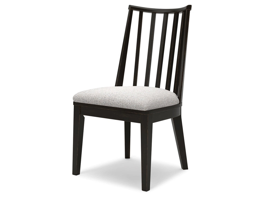 Signature Design by Ashley - Galliden Dining UPH Side Chair (Set of 2) in Black - D841-01 veiw 3