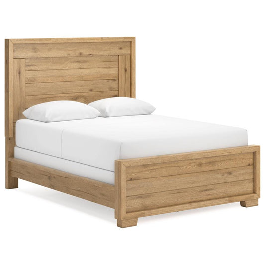 Signature Design by Ashley - Galliden Queen Panel Bed in Light Brown veiw 1