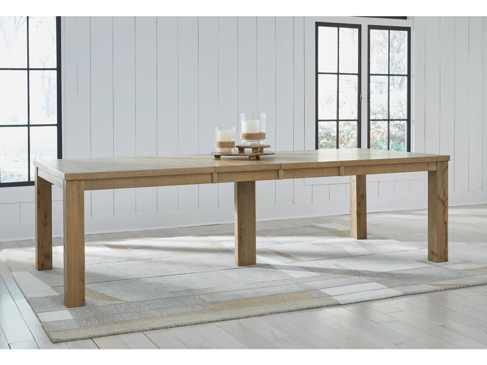 Signature Design by Ashley - Galliden Rect Dining Room Ext Table in Light Brown - D841-35 veiw 2