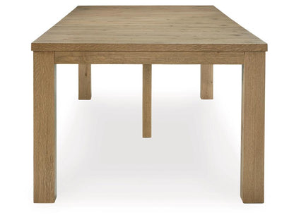 Signature Design by Ashley - Galliden Rect Dining Room Ext Table in Light Brown - D841-35 veiw 4