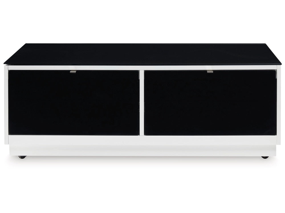 Signature Design by Ashley - Gardoni Rectangular Cocktail Table in White/Black - T756-1 veiw 1