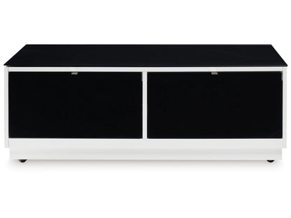 Signature Design by Ashley - Gardoni Rectangular Cocktail Table in White/Black - T756-1 veiw 1